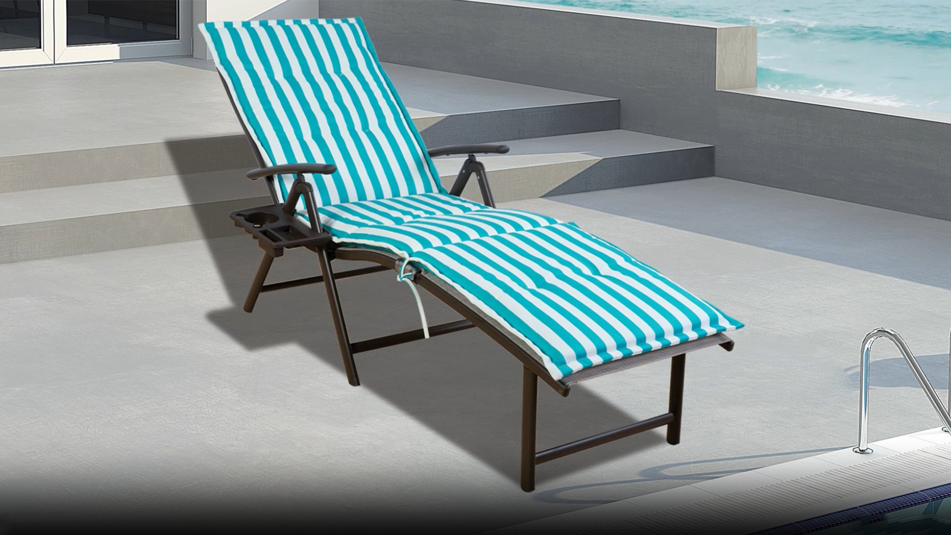 Amazon.com : Kozyard Cozy Aluminum Reclining Lounge Chair